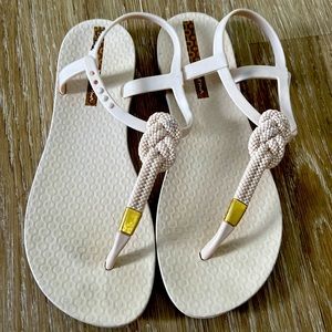 Beige sandals